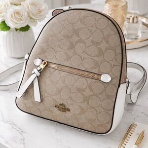 Coach Jordyn Signature Canvas Backpack